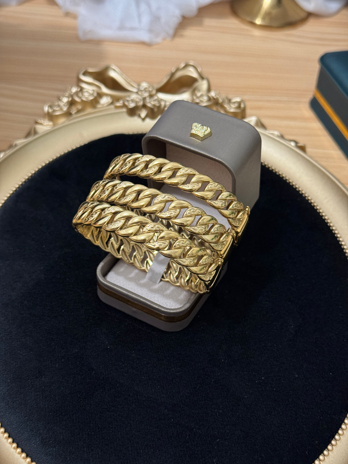 Bracelet Radco model or en acier inoxydable