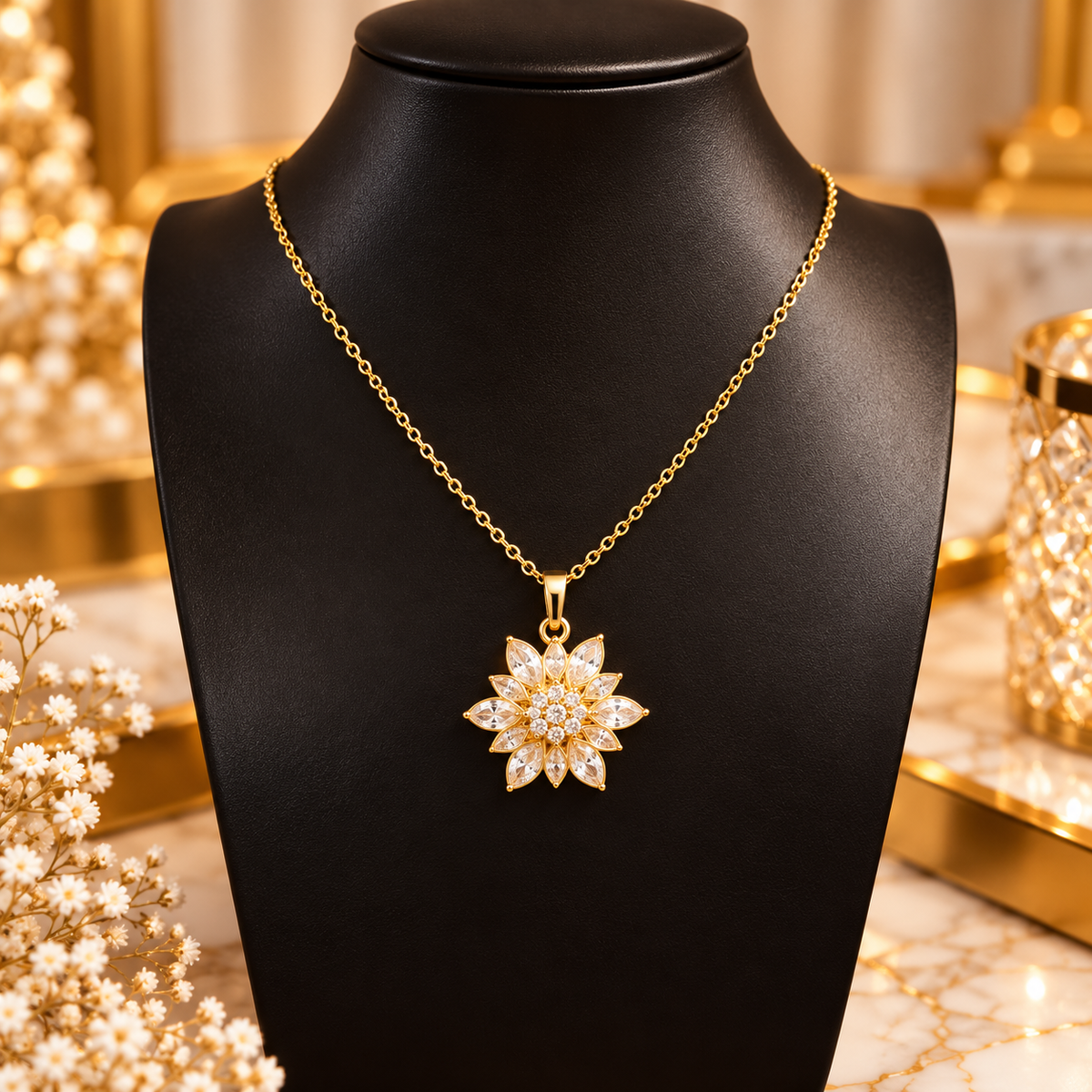 Collier fleurs d’amour