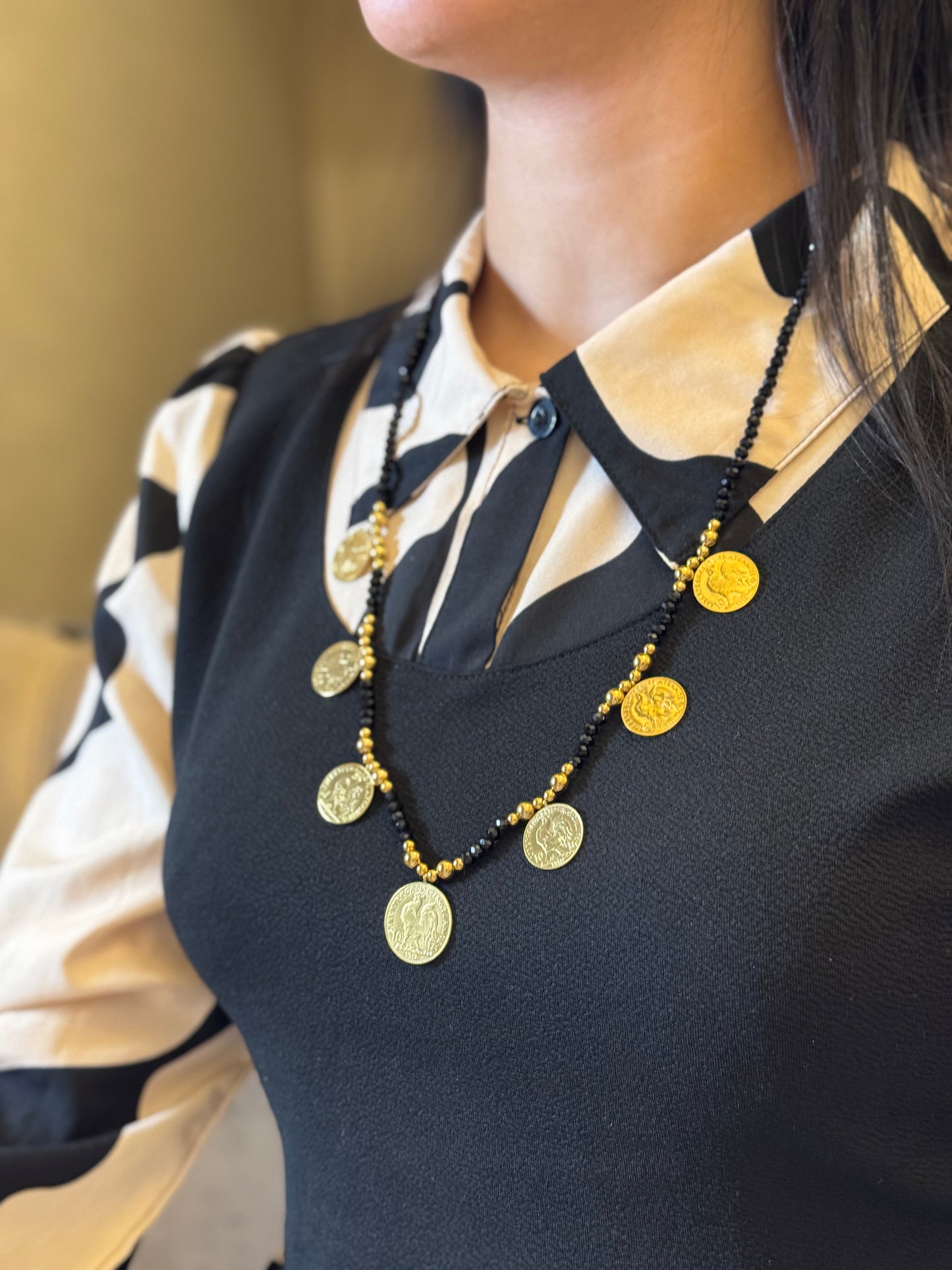 Sautoir 7 Louise double face