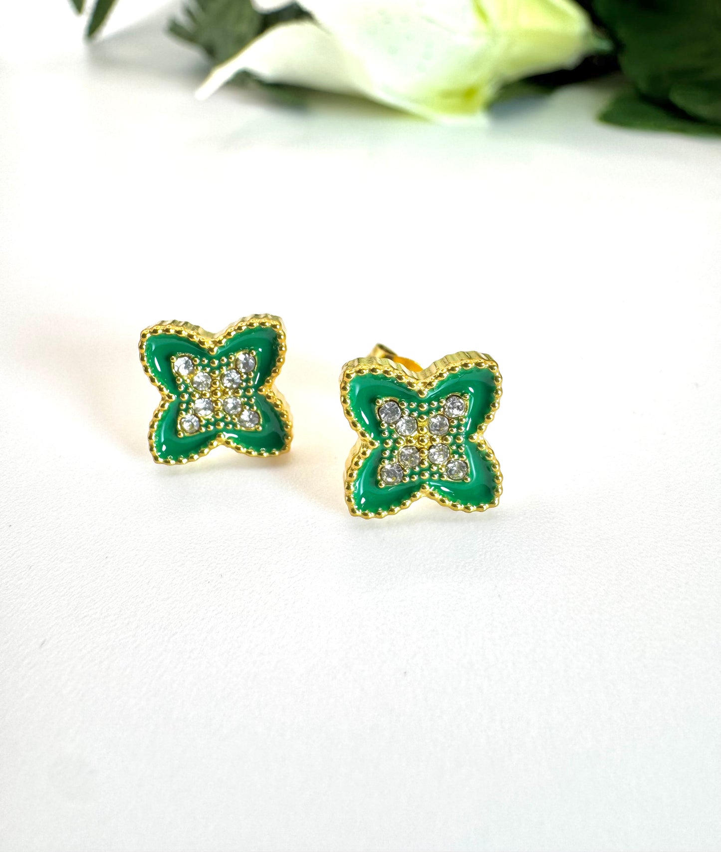 Boucle d'oreilles fleur