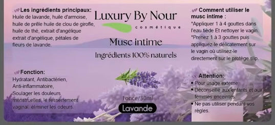 Musc intime lavandes