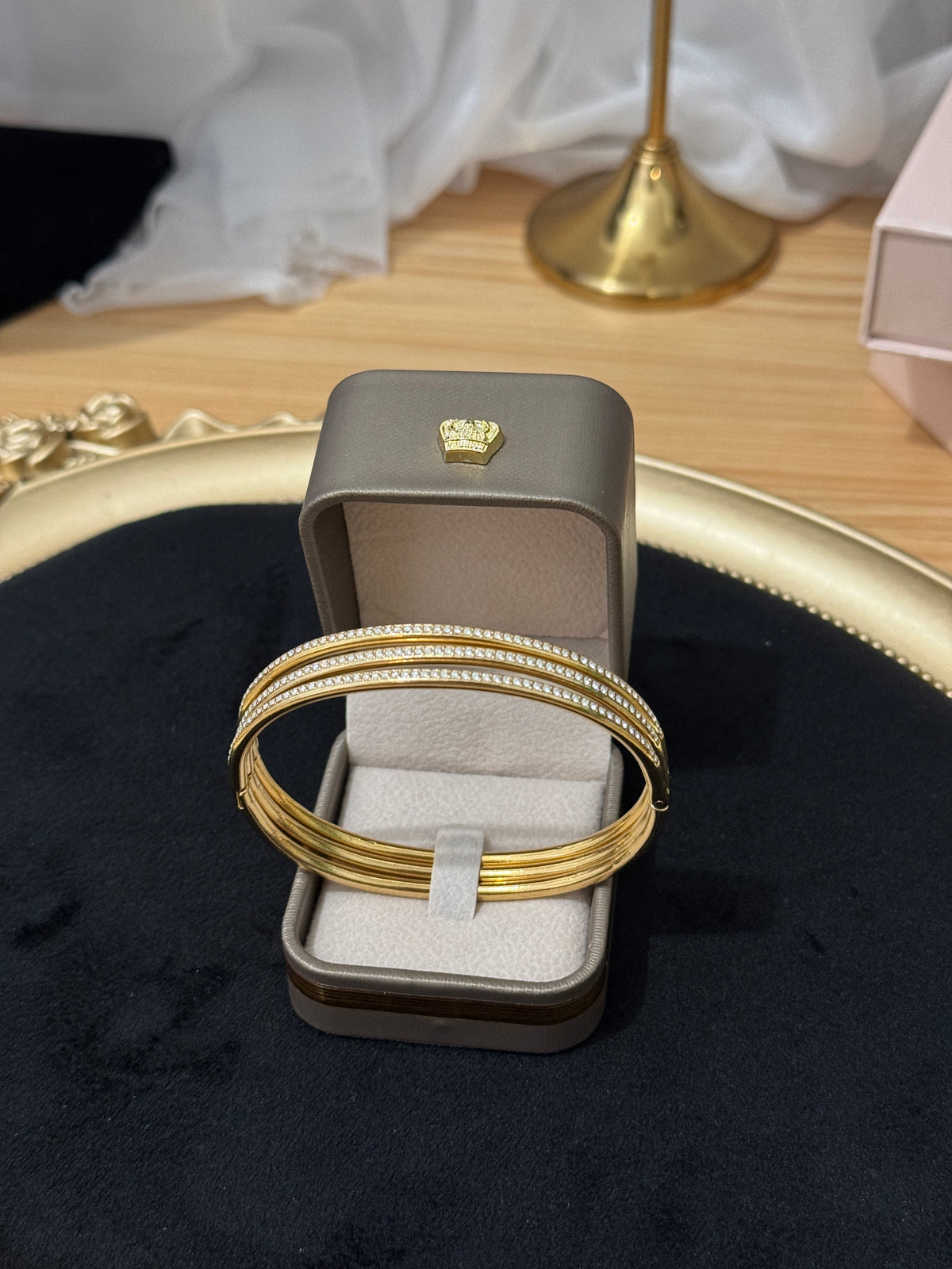 Trio de Bracelets Éclat – Effet Or