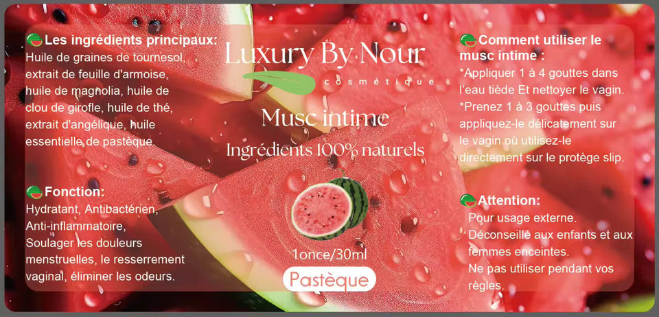 Musc intime pastèque