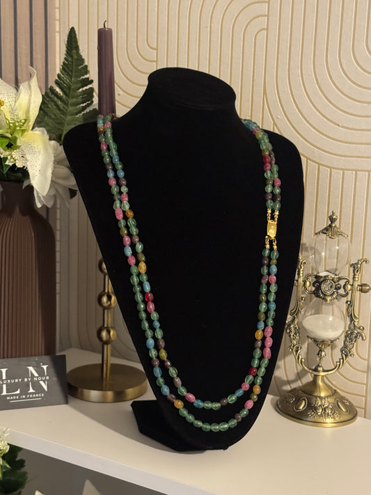 Aurélia Multigem – Sautoir Double Chaîne