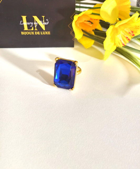 Bague harime soltane bleu