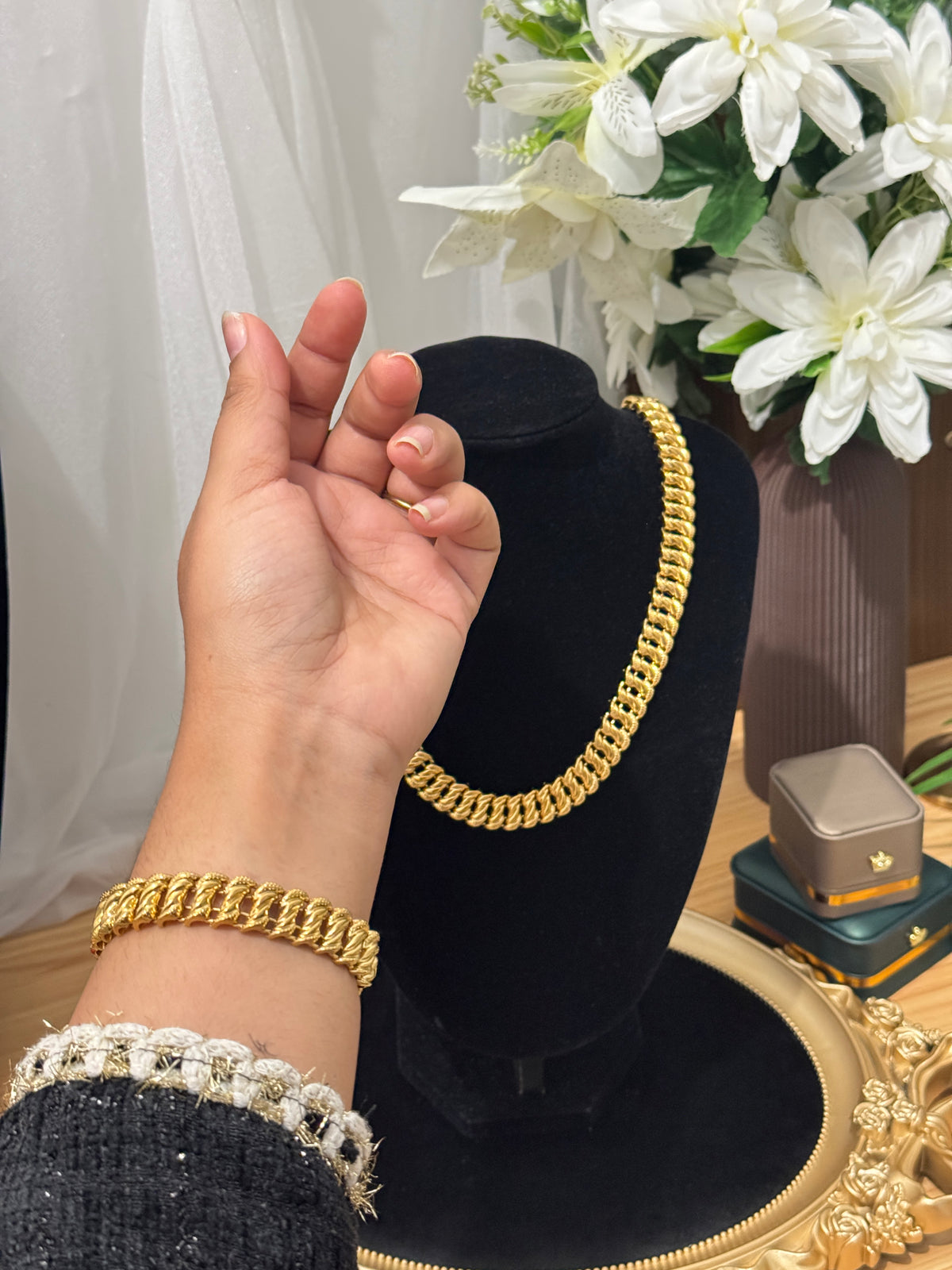 L’Américaine – Collier & Bracelet