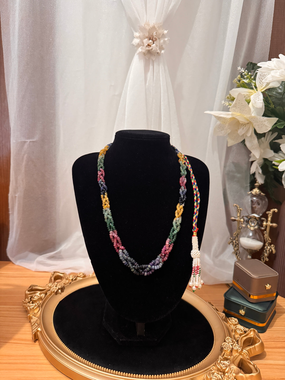 Collier Sultana – Émeraude, Saphir, Rubis & Citrine ✨