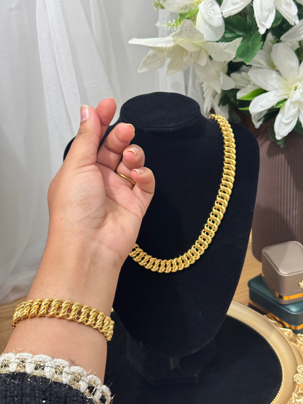 L’Américaine – Collier & Bracelet