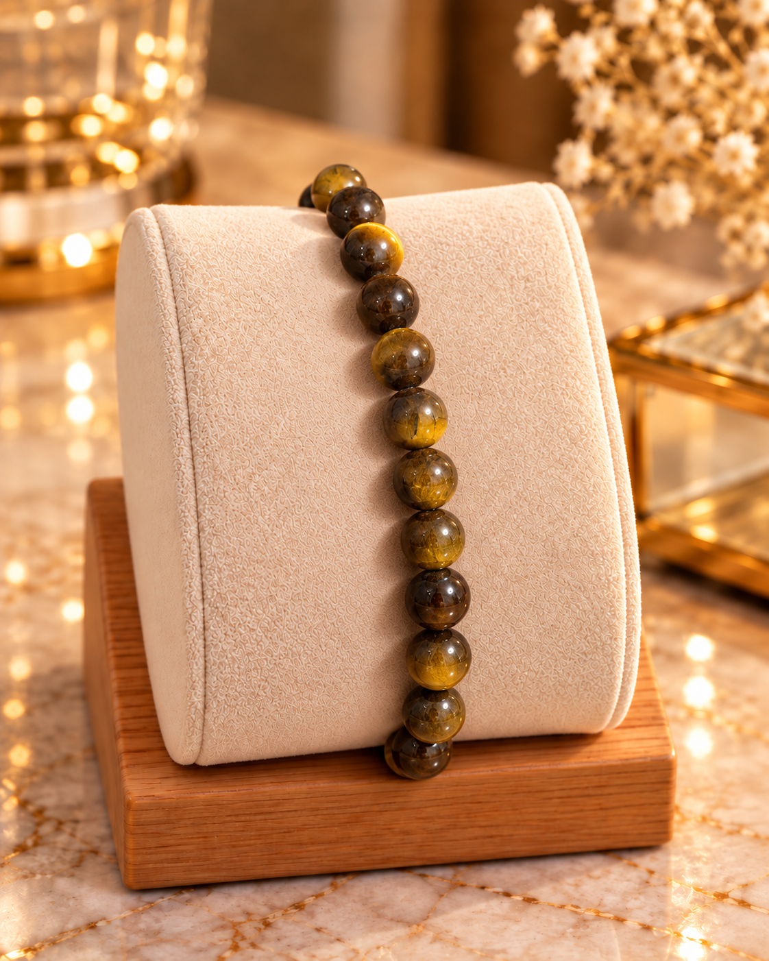 Bracelet oeil de tigre pierre naturelle