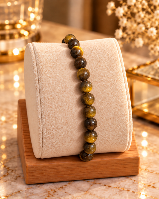 Bracelet oeil de tigre pierre naturelle