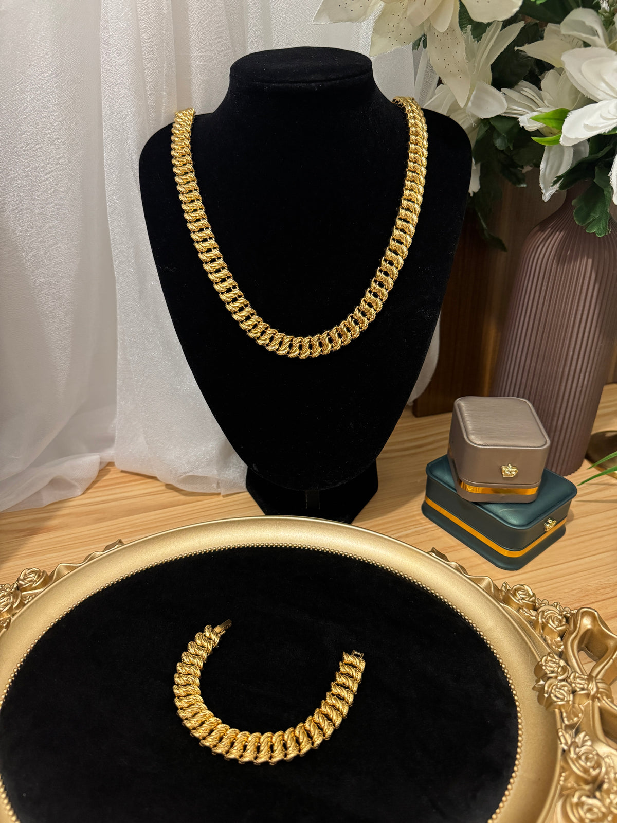 L’Américaine – Collier & Bracelet