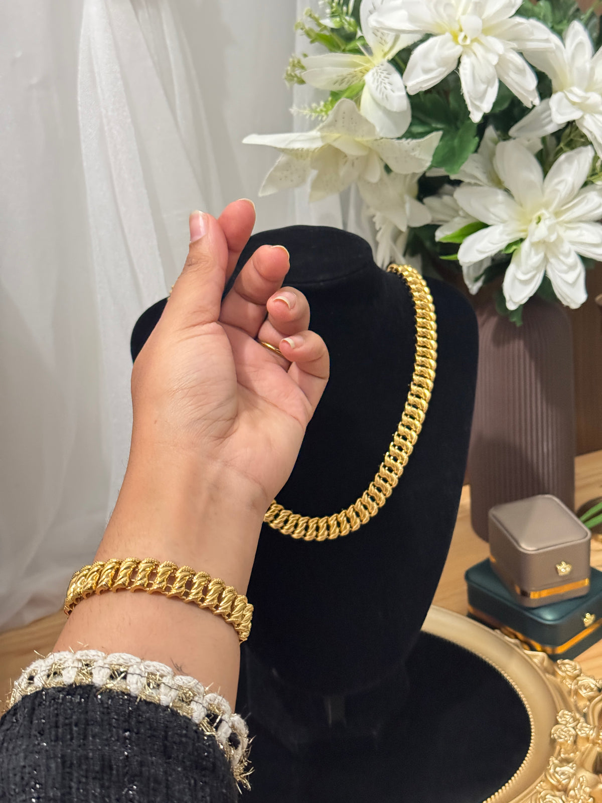 L’Américaine – Collier & Bracelet