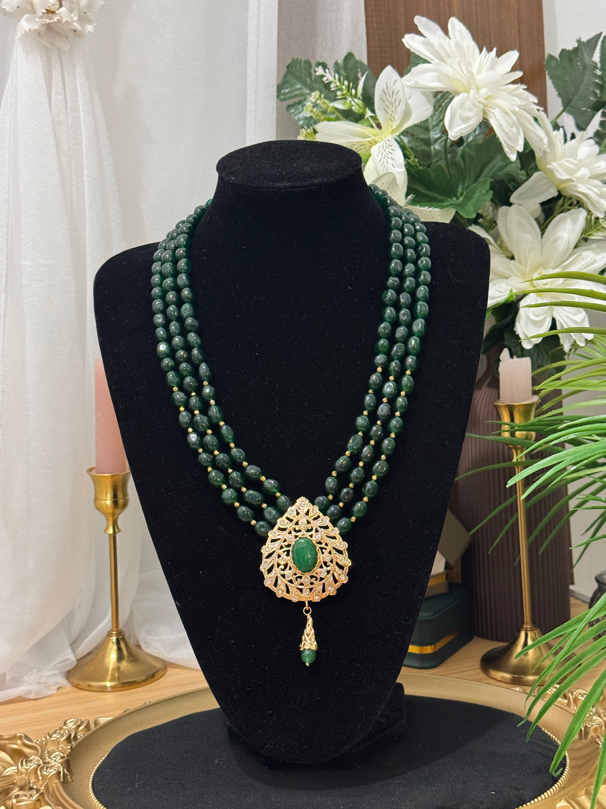 Collier pierre naturel