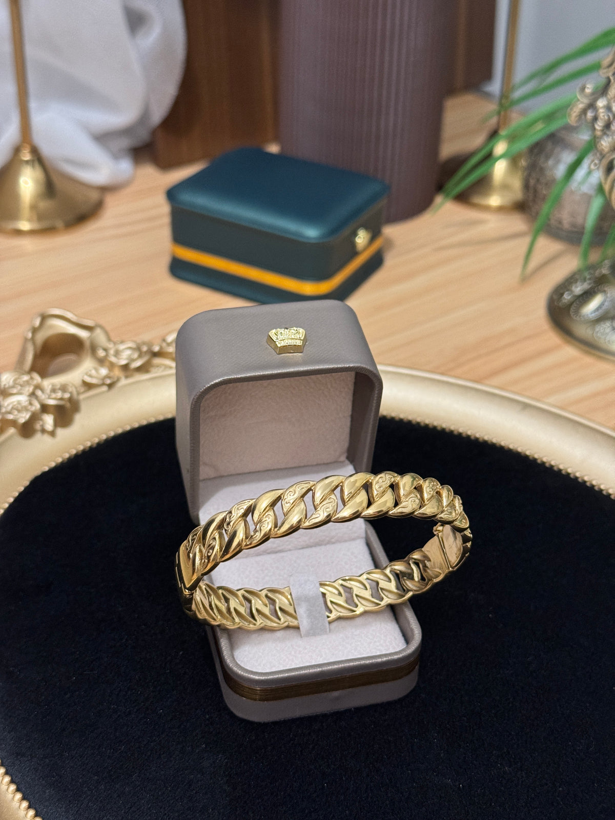 Bracelet Radco model or en acier inoxydable