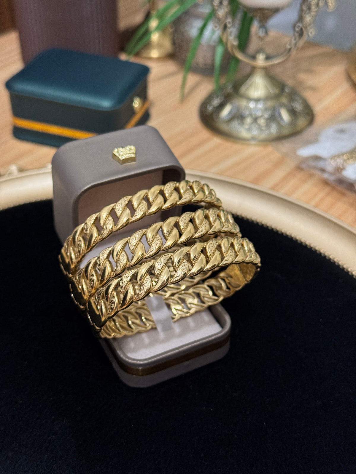 Bracelet Radco model or en acier inoxydable