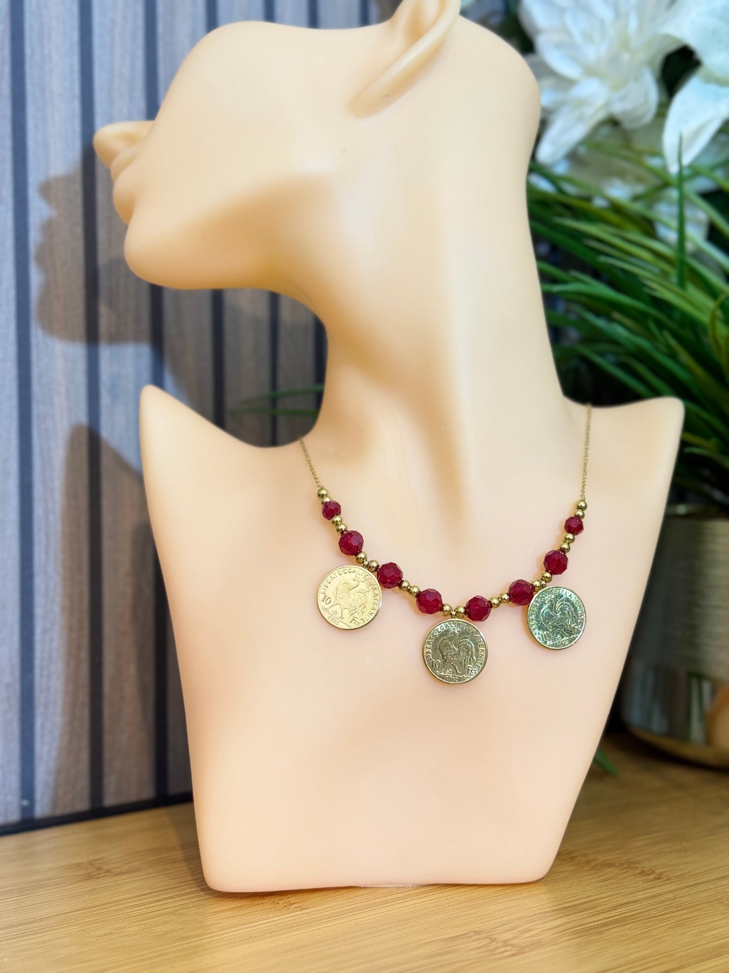 Collier 3 Louise double face