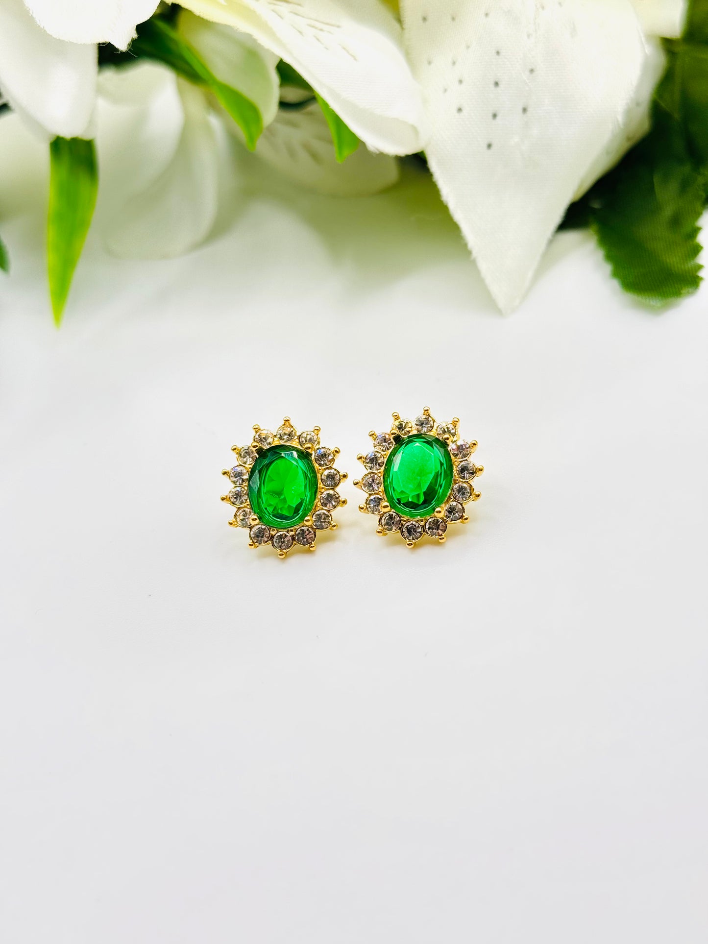 Boucles d’oreilles Safir Vert