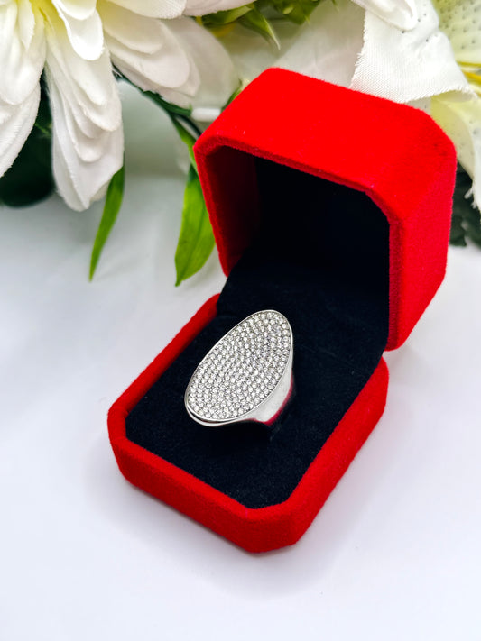 Bague luxury argenté