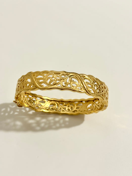 Bracelet fleurs Noir