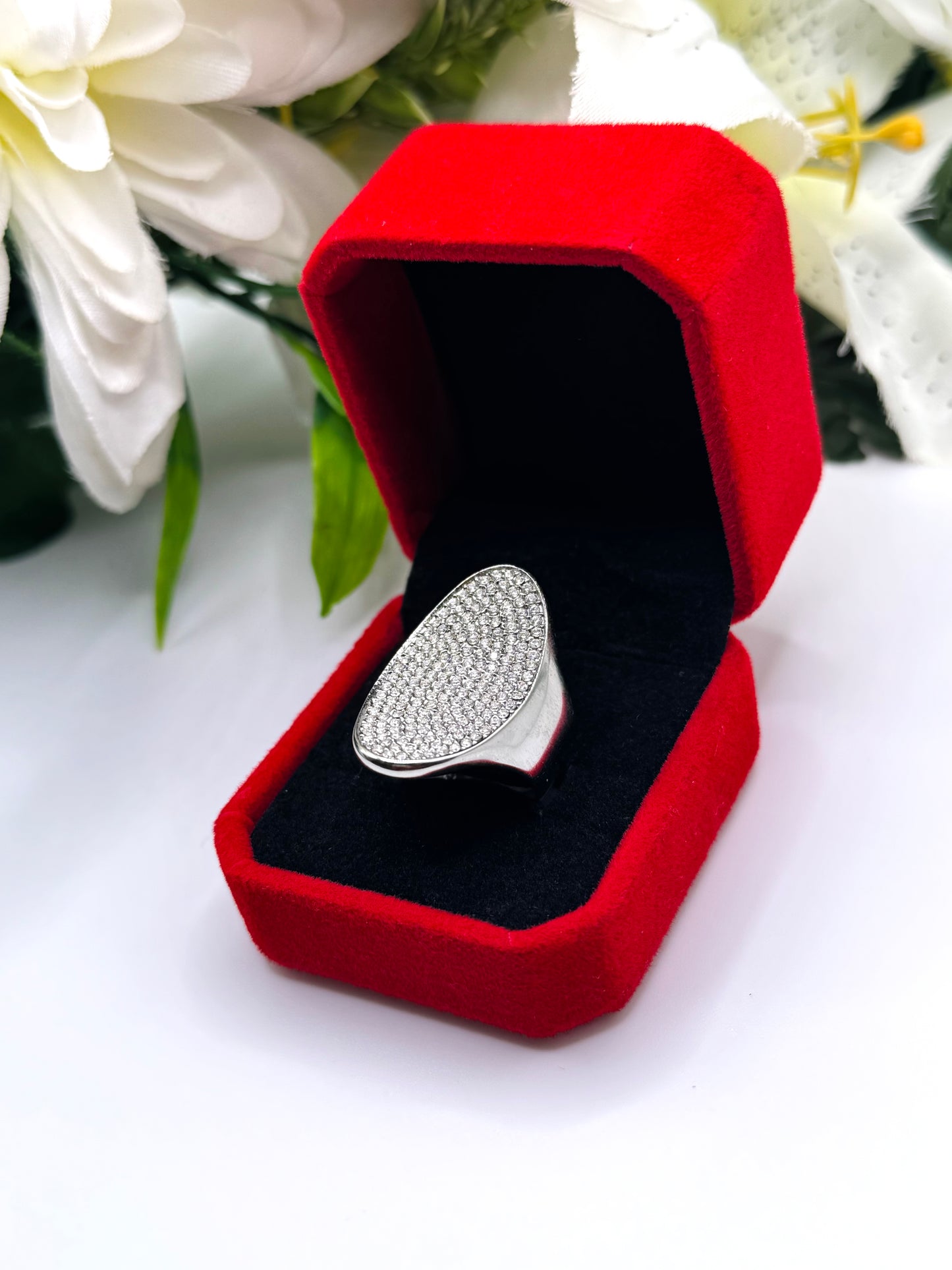 Bague luxury argenté