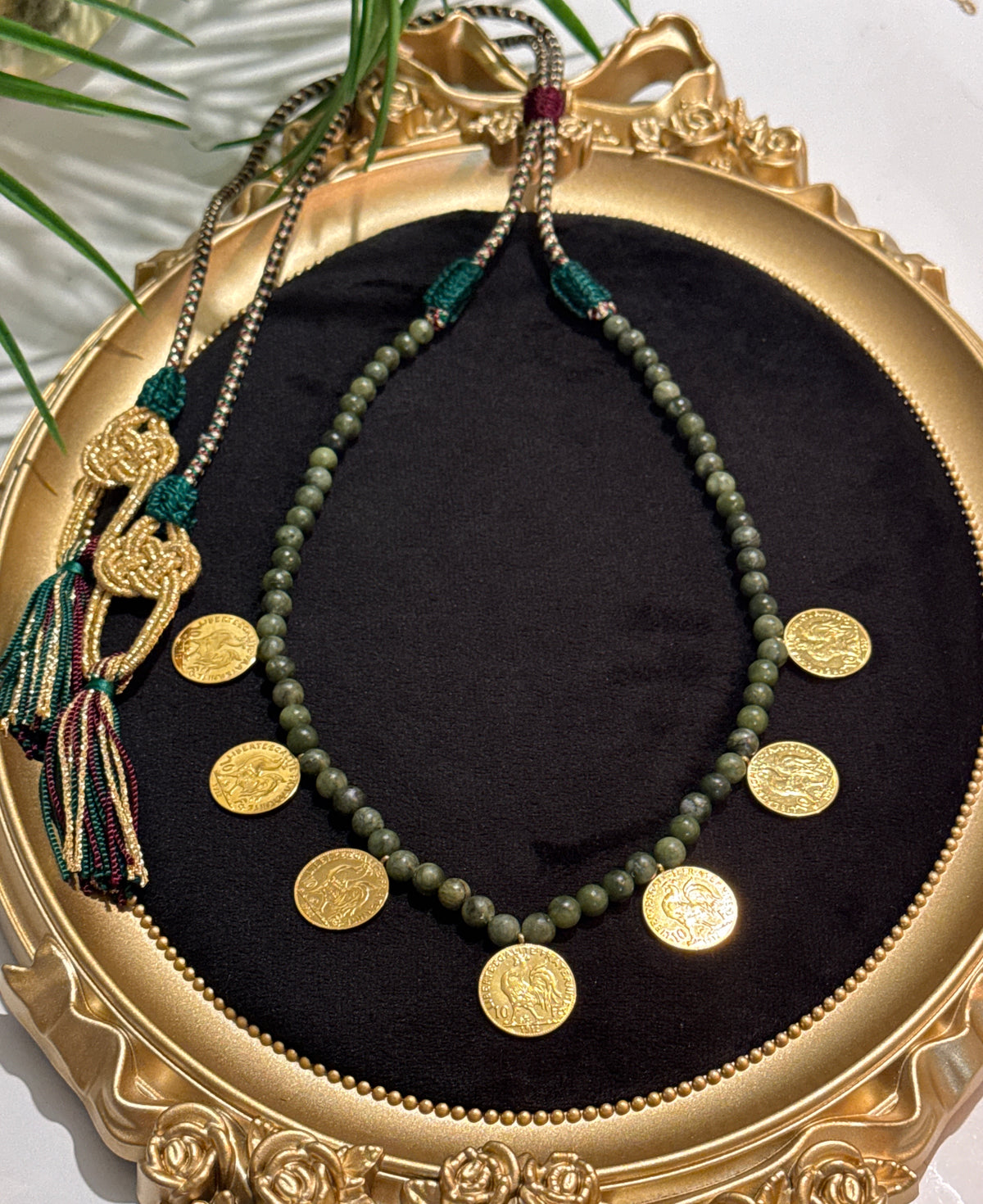 Collier Jade du Sud & Pièces Louise