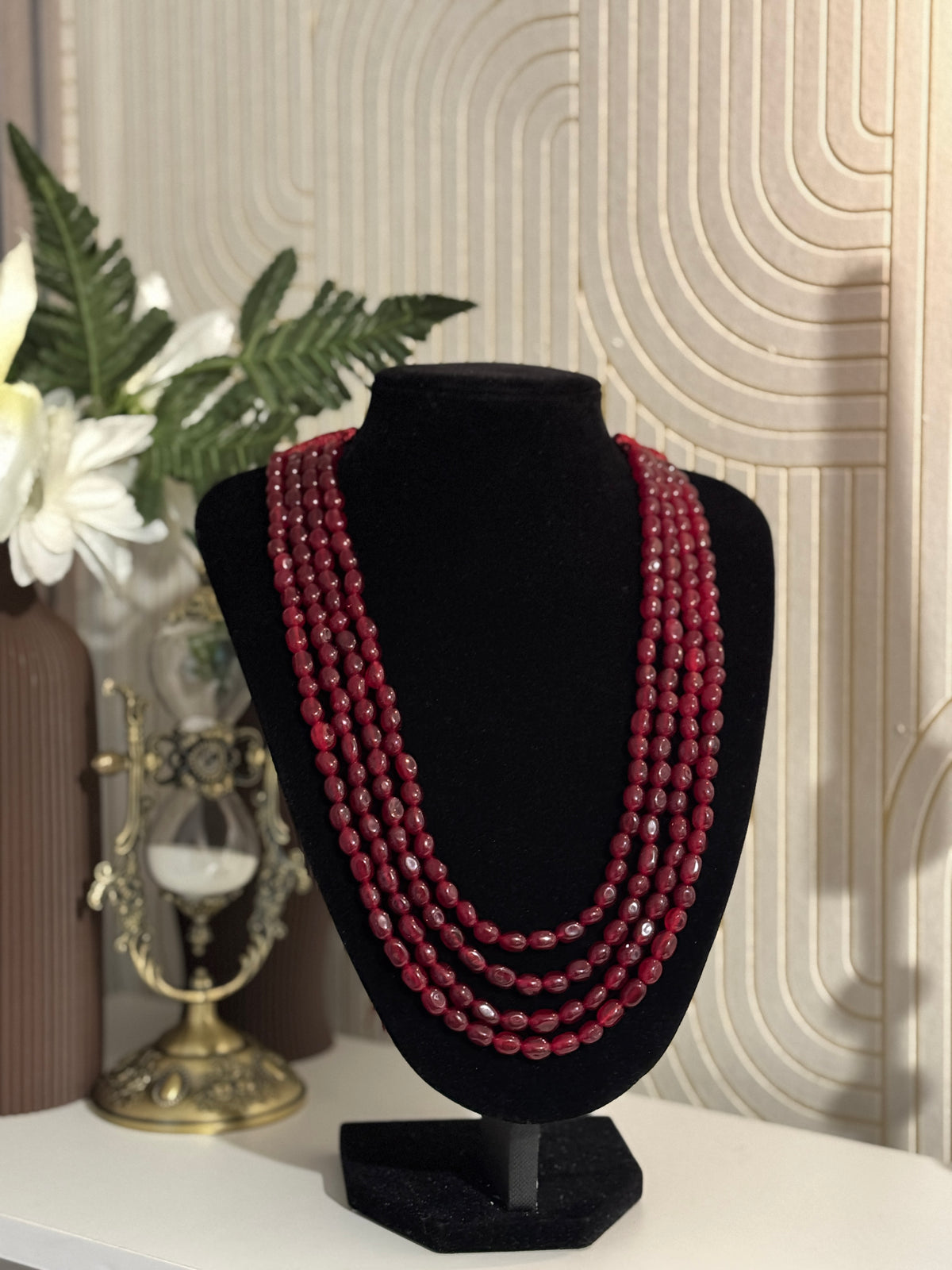 Collier Élégance Rubis
