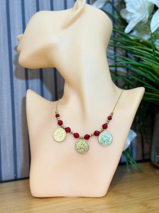 Collier 3 Louise double face