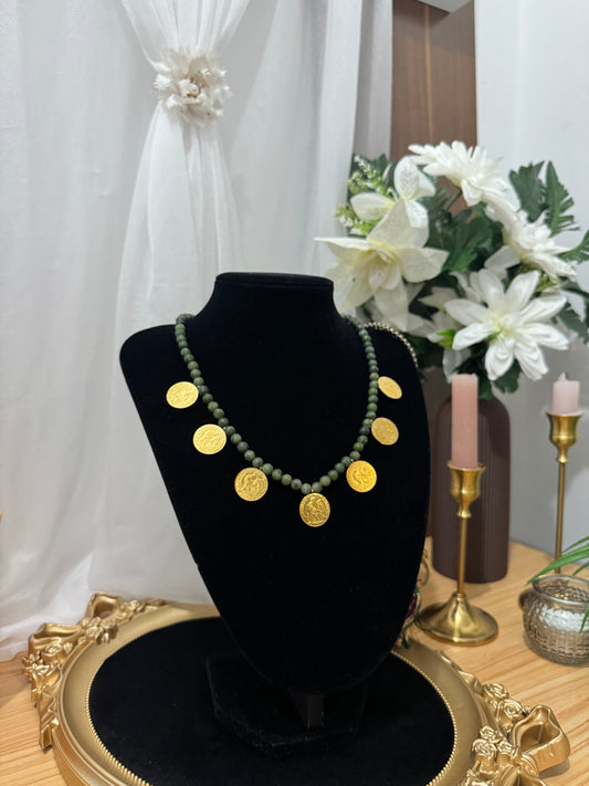 Collier Jade du Sud & Pièces Louise