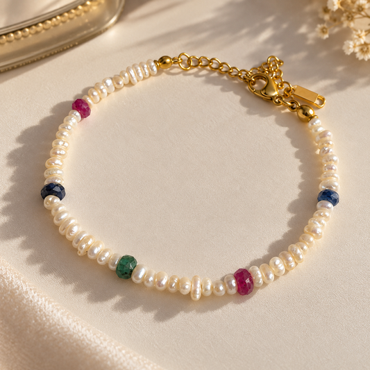 Bracelet ou collier Jawhar Émeraude