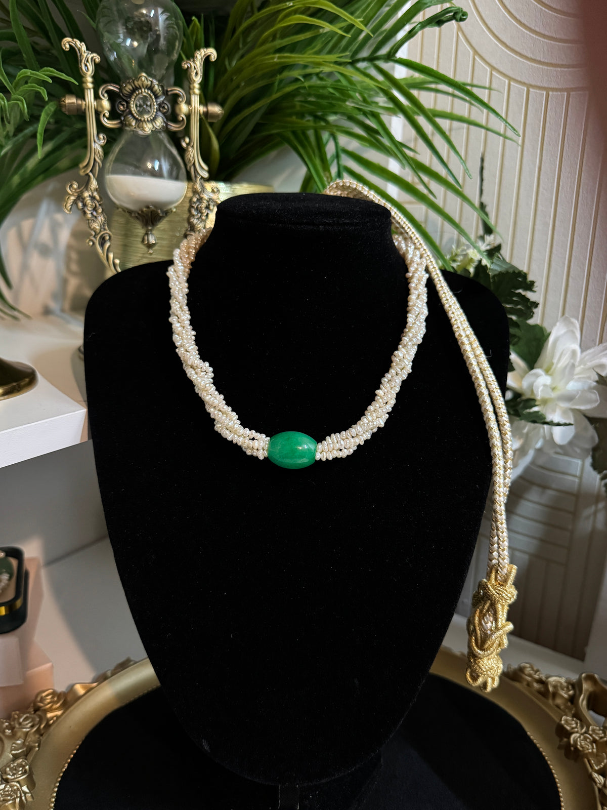 Collier Joaillerie Traditionnelle – Perles Naturelles & Aventurine