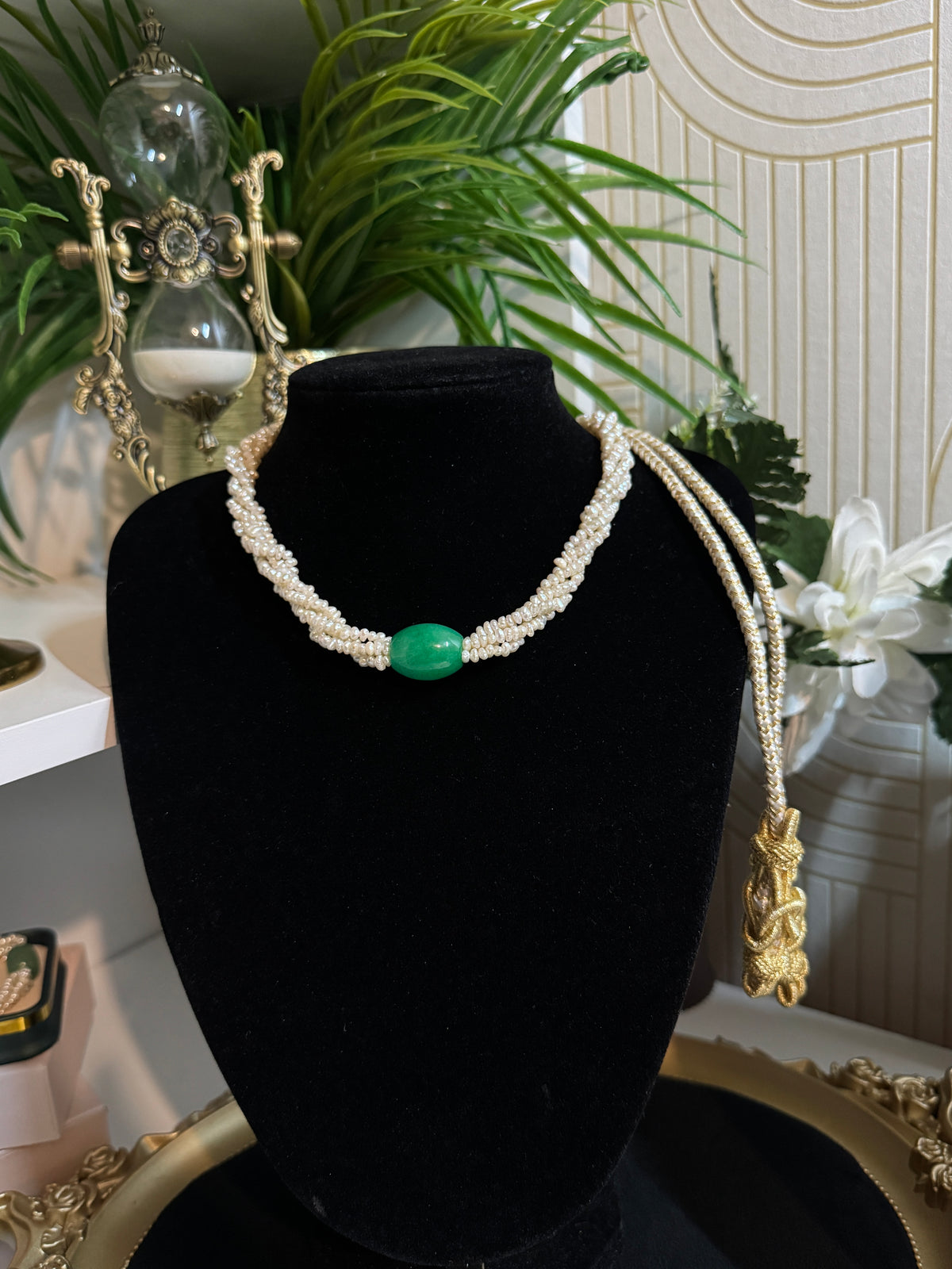Collier Joaillerie Traditionnelle – Perles Naturelles & Aventurine